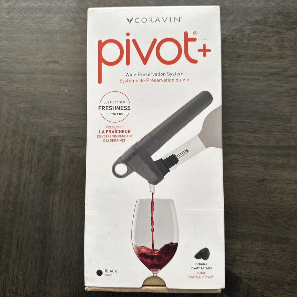 Coravin Pivot + Wine Preservation System Black MSRP $200